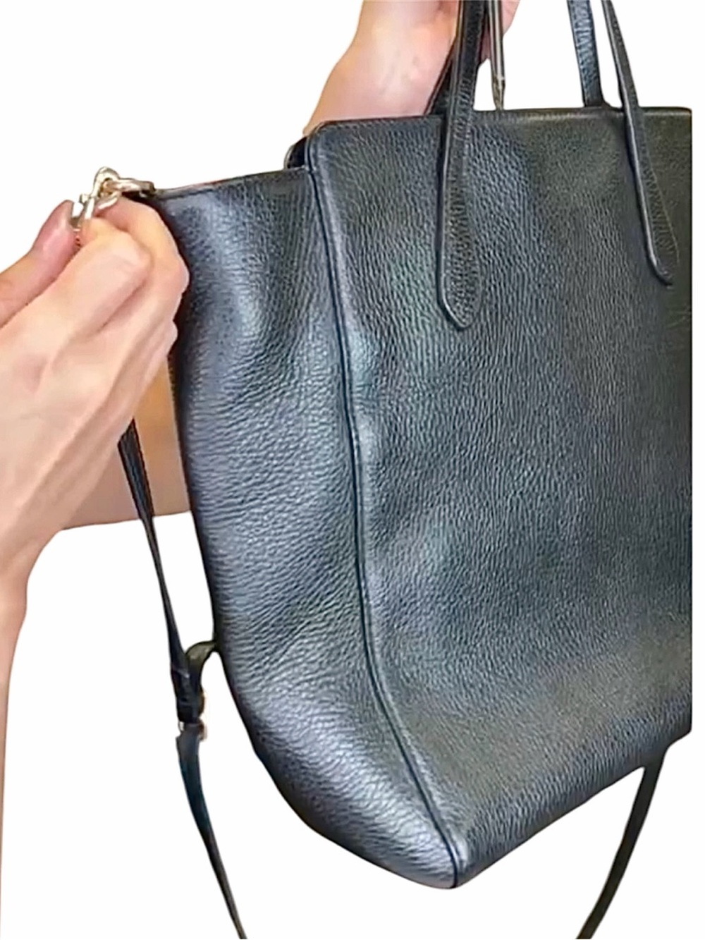 Gucci Swing Leather Tote with Detachable Strap 22179564 -black - Picture 12 of 12